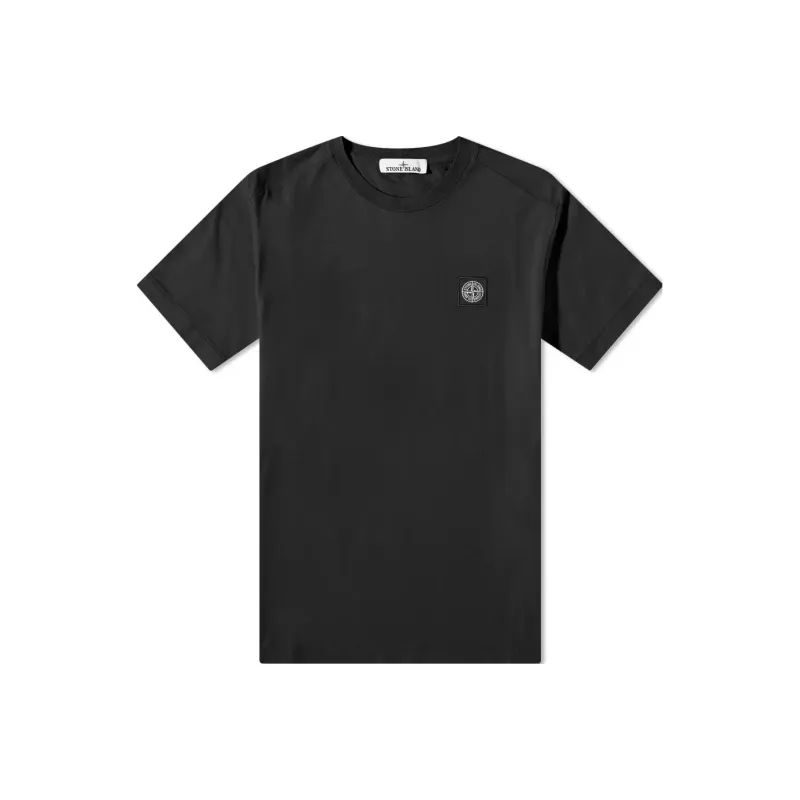 STONE ISLAND Logo Patch Crewneck T Shirt-0