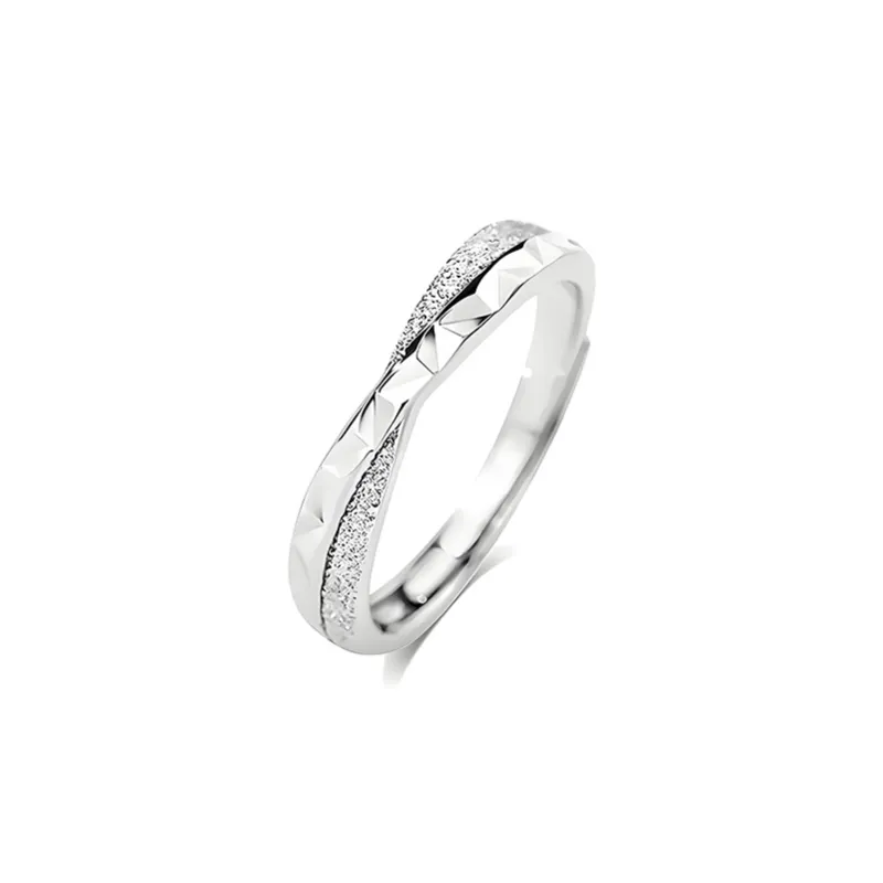 LUCA Sterling Silver Rings Unisex Anniversary Birthday Anniversary-0