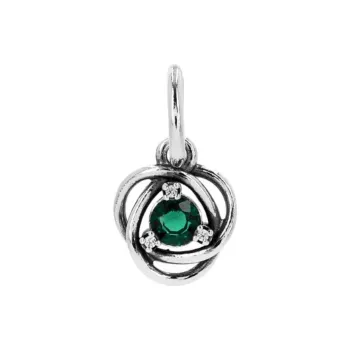 Pandora Sterling Silver Pendants Unisex Green