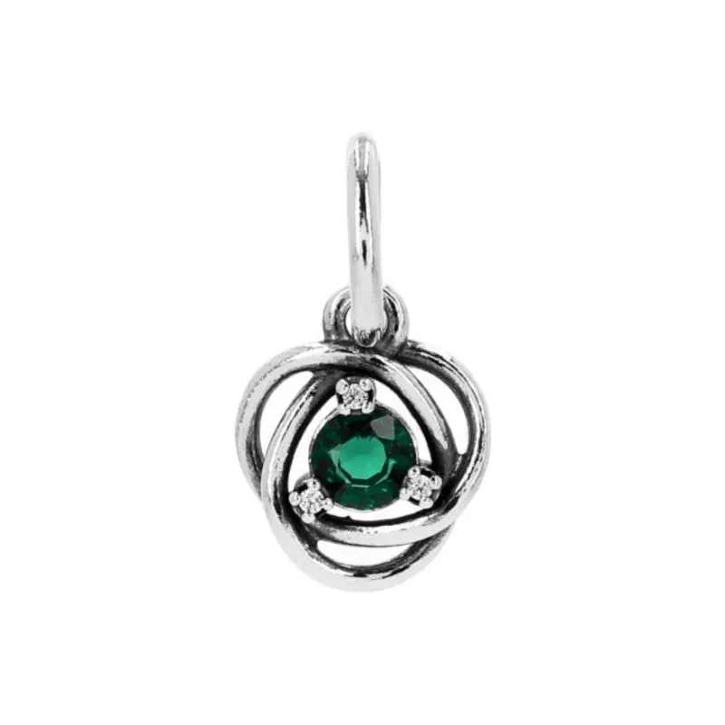 Pandora Sterling Silver Pendants Unisex Green-0