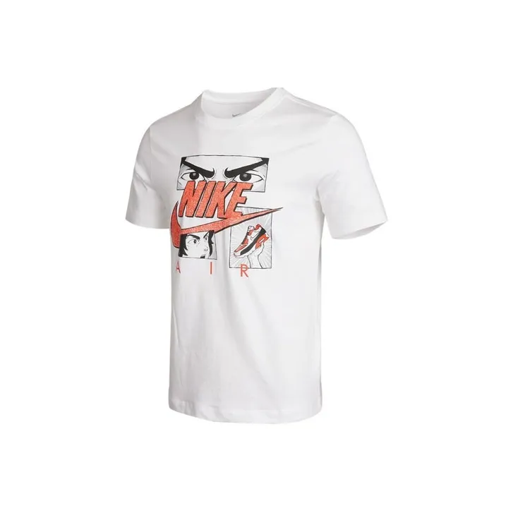 Nike T Shirts Men White-0