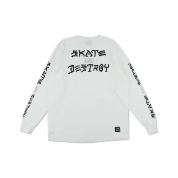 Wind And Sea X Thrasher X WIND AND SEA CO-TITLED SERIES T-Shirts Unisex White