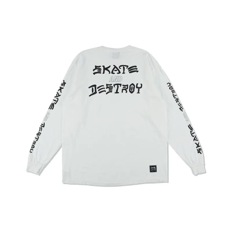 Wind And Sea X Thrasher X WIND AND SEA CO-TITLED SERIES T-Shirts Unisex White-0