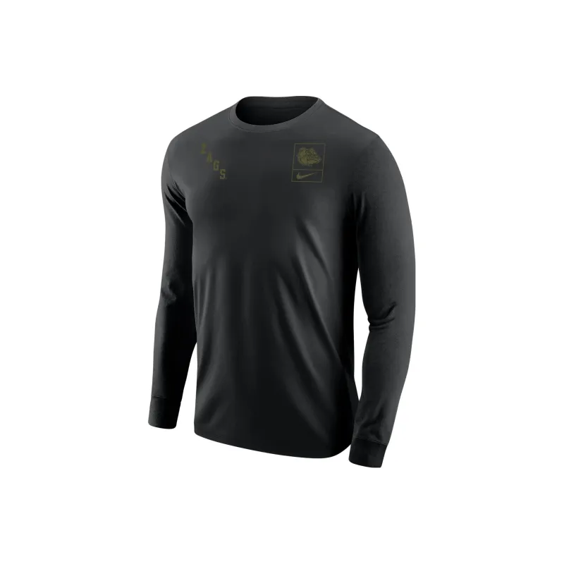 Nike Gonzaga Olive Pack Men's Nike College Long Sleeve T Shirt-0