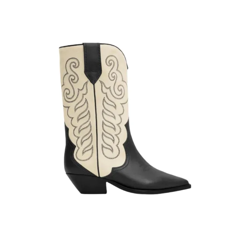 ISABEL MARANT Duerto Ankle Boots 4cm Women's Beige-1