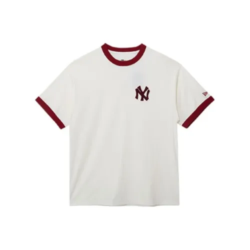New Era T Shirts Unisex Ivory White