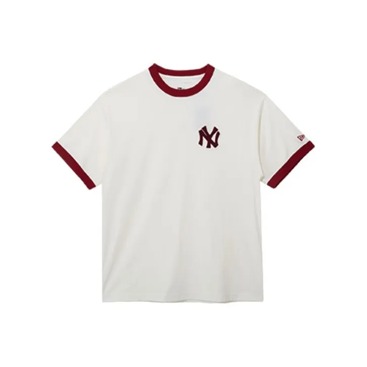 New Era T Shirts Unisex Ivory White-0