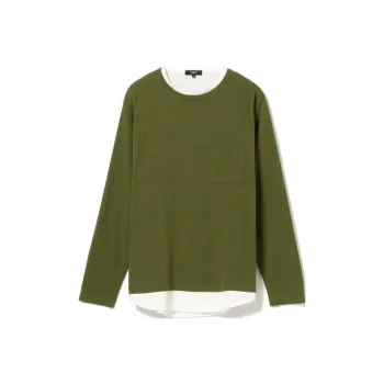 Beams T-Shirts Men Olive Green