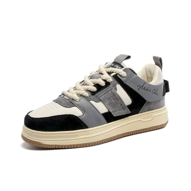 AMICNIEGD Breathable Anti Slip And Wear Resistant Low Top Skateboard Shoes Men's-9