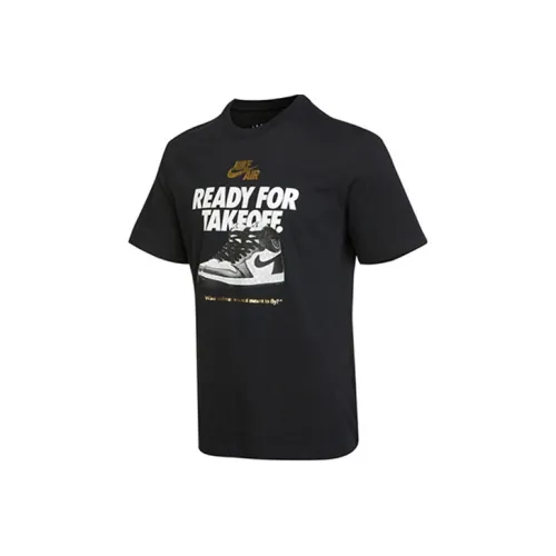 Jordan Set in Sleeve T Shirt Men's Black
