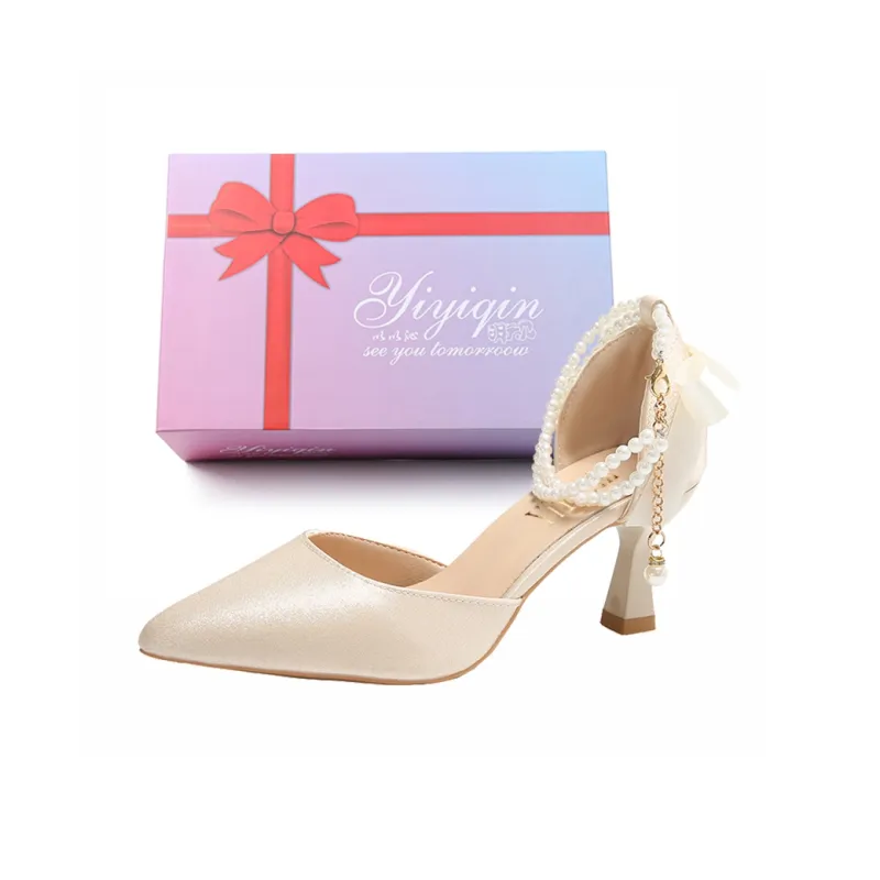 Take The Qin Slim Heel High Heels 6CM Women's-7