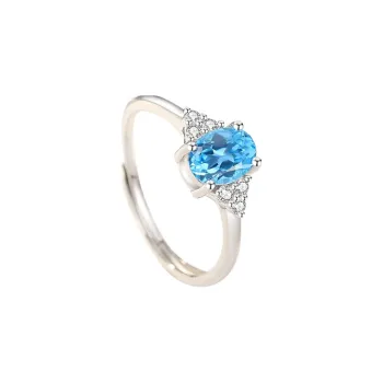 Lao Feng Xiang Topaz Rings Women's