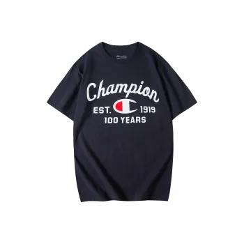 Champion T Shirt US Version Unisex Navy Blue