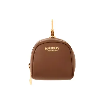 Burberry Grain Leather Cube Bag Charm Bag Merch Unisex Dark Birch Brown
