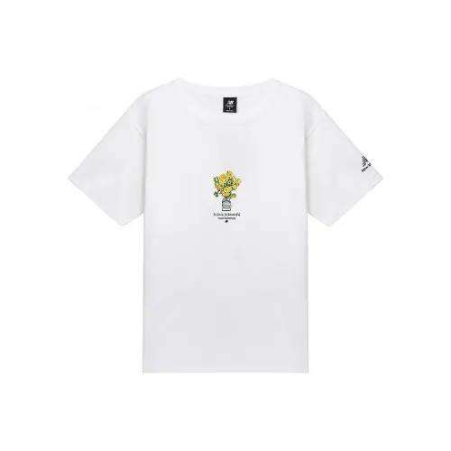 New Balance T Shirts Unisex White