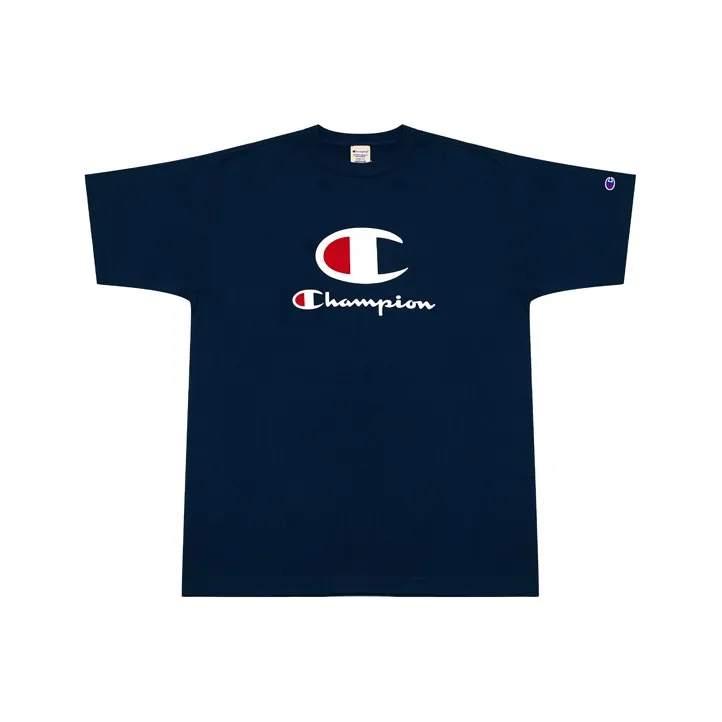 Champion T Shirts Unisex Navy Blue-0
