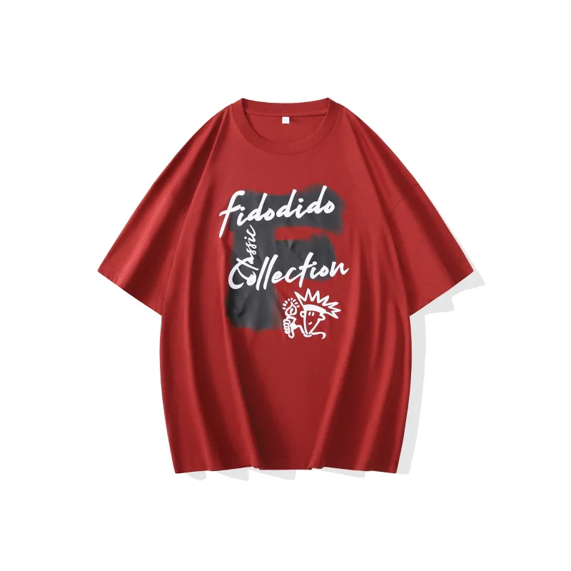 FIDO DIDO Short Sleeved T Shirts Unisex-34