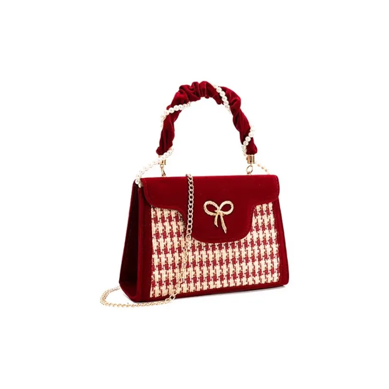 Vigno Synthetic Leather Shoulder Bag Crossbody Bag Handbag Regular Women's Red-1