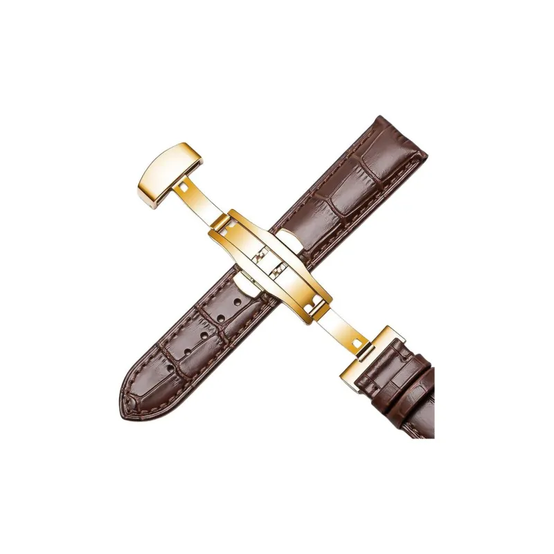 FUDIEN Tissot, Longines, Casio, MIDO, King DW Compatibility Watch Band 185mm Cowhide Leather Material-16