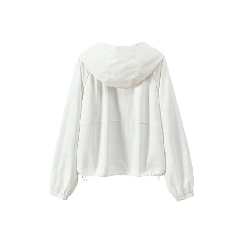 TOUCH Cropped Coat Women's White-1