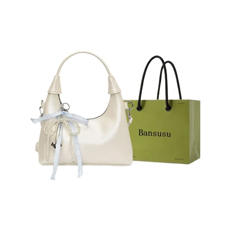 Bansusu PU Shoulder Bag Crossbody Bag Handbag Regular Women's White/Silver/Pink/Black-0