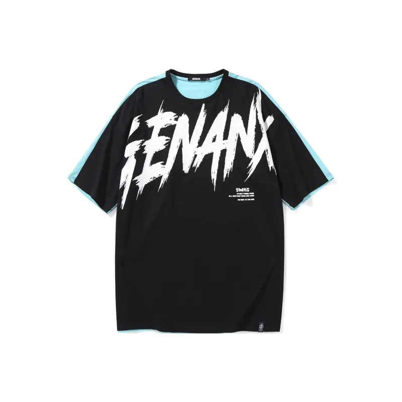 GENANX Straight Elbow Length Sleeved T Shirt Unisex-0
