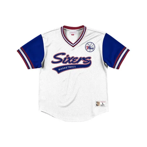 Mitchell Ness T Shirts Unisex White