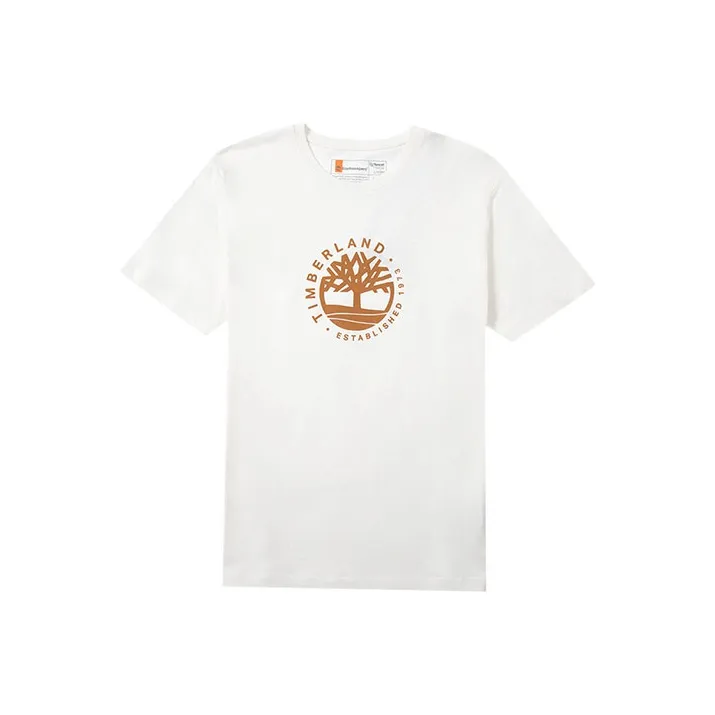 Timberland T Shirt Unisex Vintage White-0