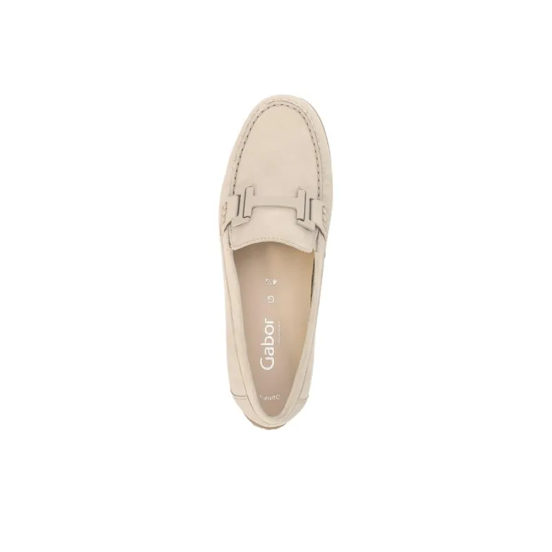 Gabor Comfort Loafers 2.5cm Women's Beige-3