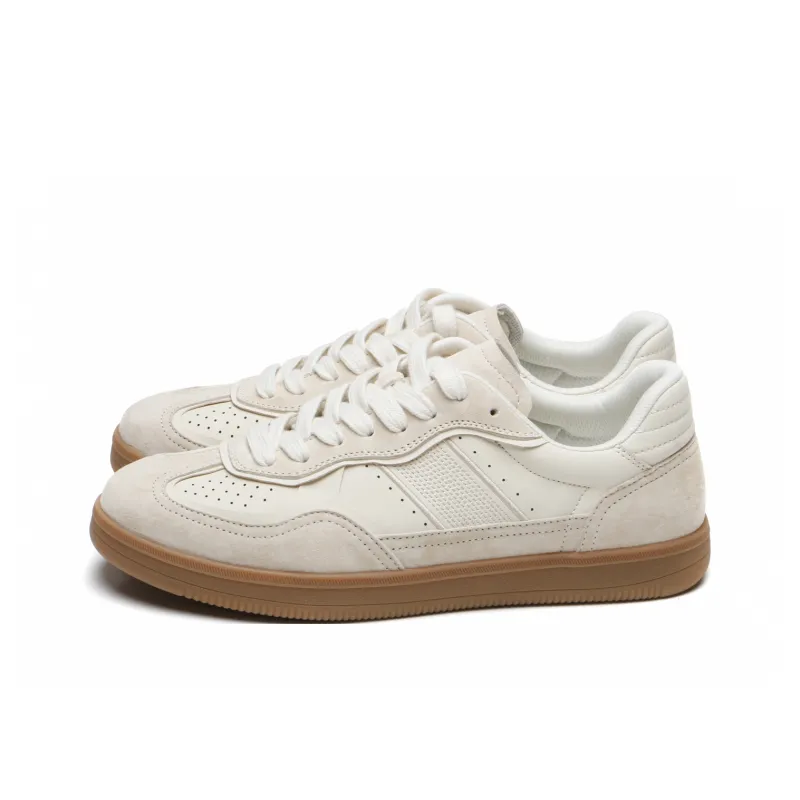 Meixi Low Top Skateboard Shoes Men's Ecru-1