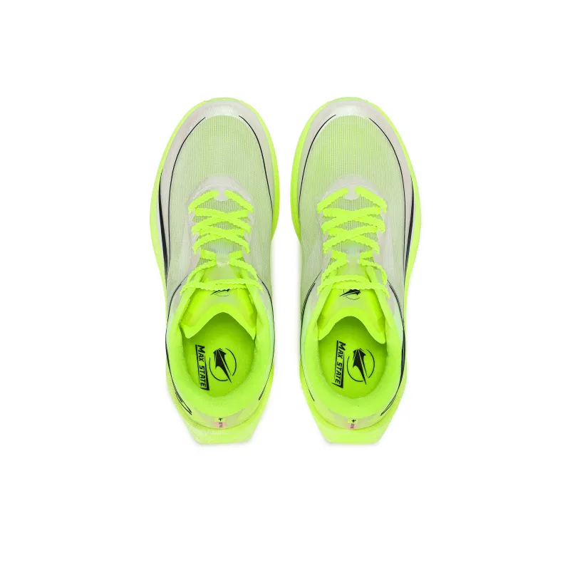 XINGHUOLI Anti-Slip And Wear-Resistant Coverage Low-Top Carbon Plate Casual Running Shoes Unisex Lime Green-5