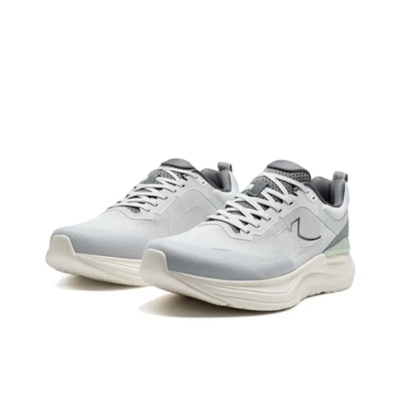 XTEP Cloud Walk 1.0 Wear Resistant Coverage Low Top Casual Running Shoes Men's Gray White-2
