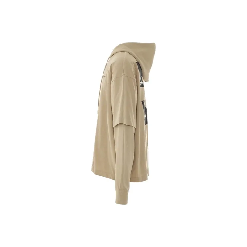 OFF WHITE Caravaggio Arrow Double Hooded T Shirt-2