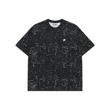 FILA FUSION Set in Sleeve T Shirt Men's Black