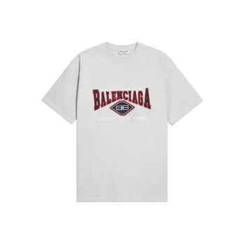 Balenciaga SS22 T Shirt Loose Fit Unisex Light Gray