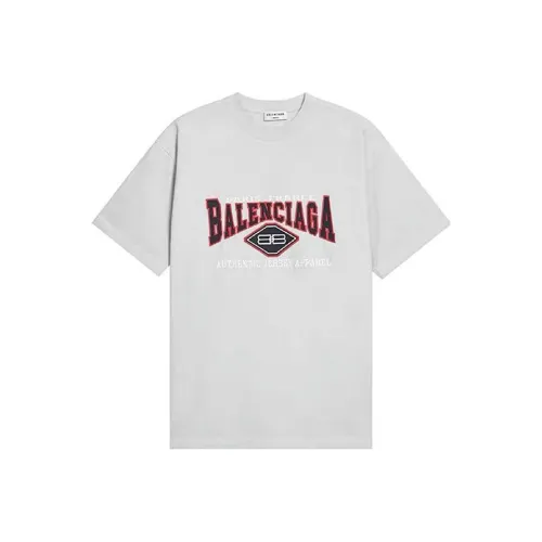 Balenciaga SS22 T Shirt Loose Fit Unisex Light Gray