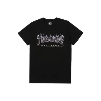 Thrasher SS22 T Shirt US Version Unisex Black