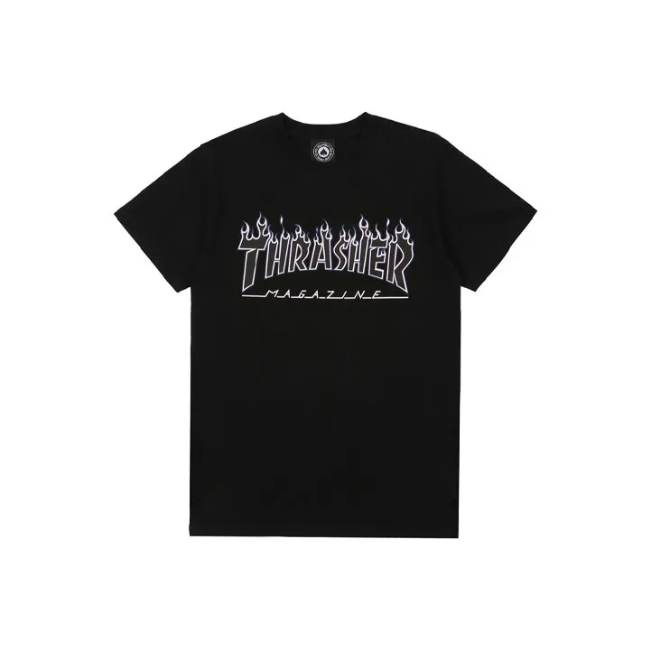Thrasher SS22 T Shirt US Version Unisex Black-0