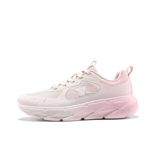 XTEP Breathable And Resilient Low Top Casual Running Shoes Women's White Pink