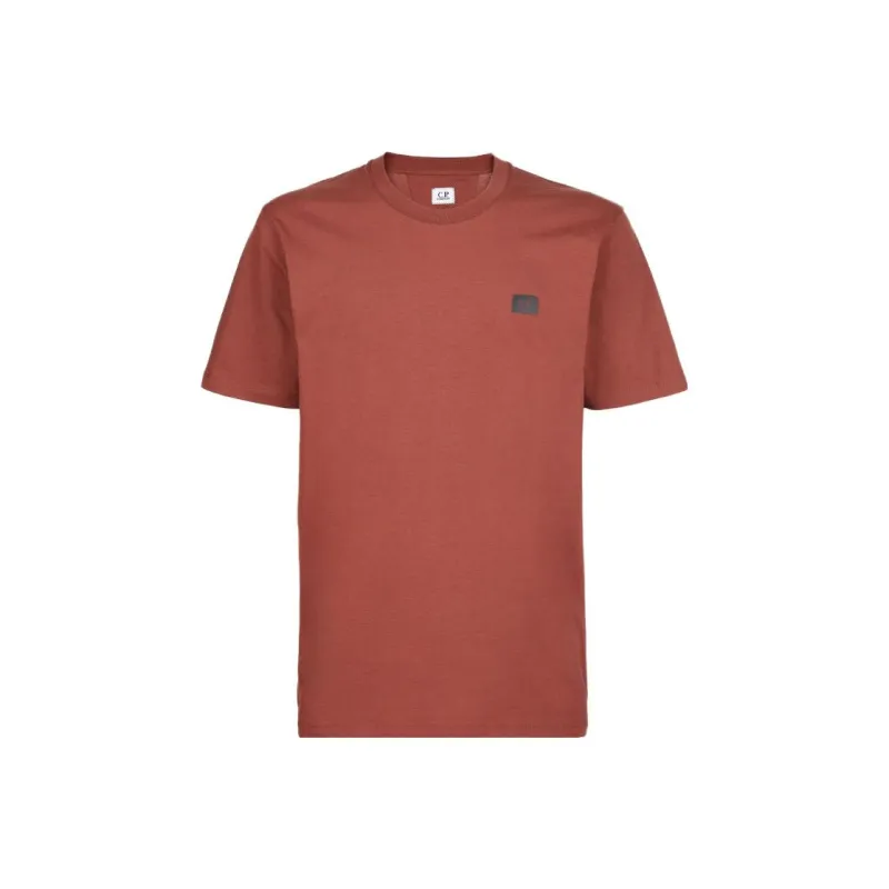 C.P.Company T Shirts Men Brown Red-0