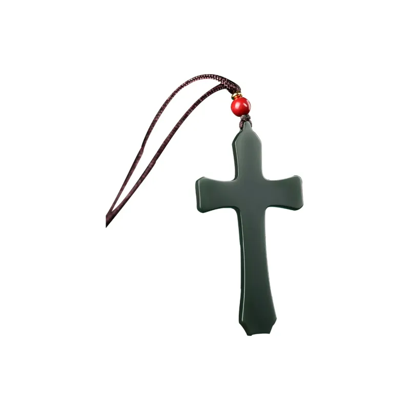 KUNYUYAO Hetian Jade Pendants Green Jade Unisex-16