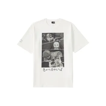 LNG X Demon Slayer T Shirts Unisex White