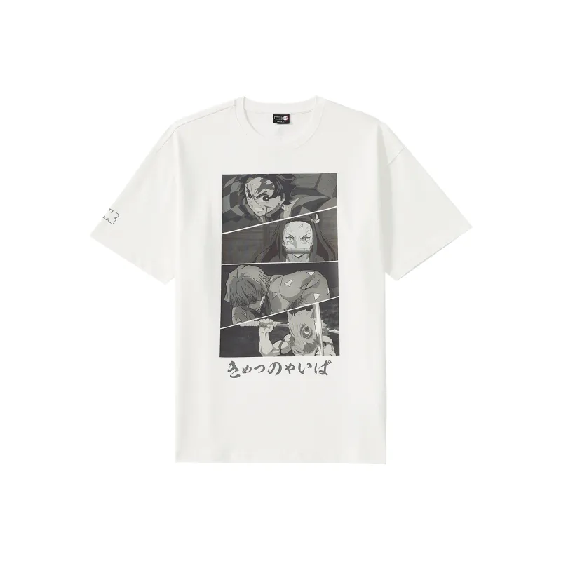 LNG X Demon Slayer T Shirts Unisex White-0