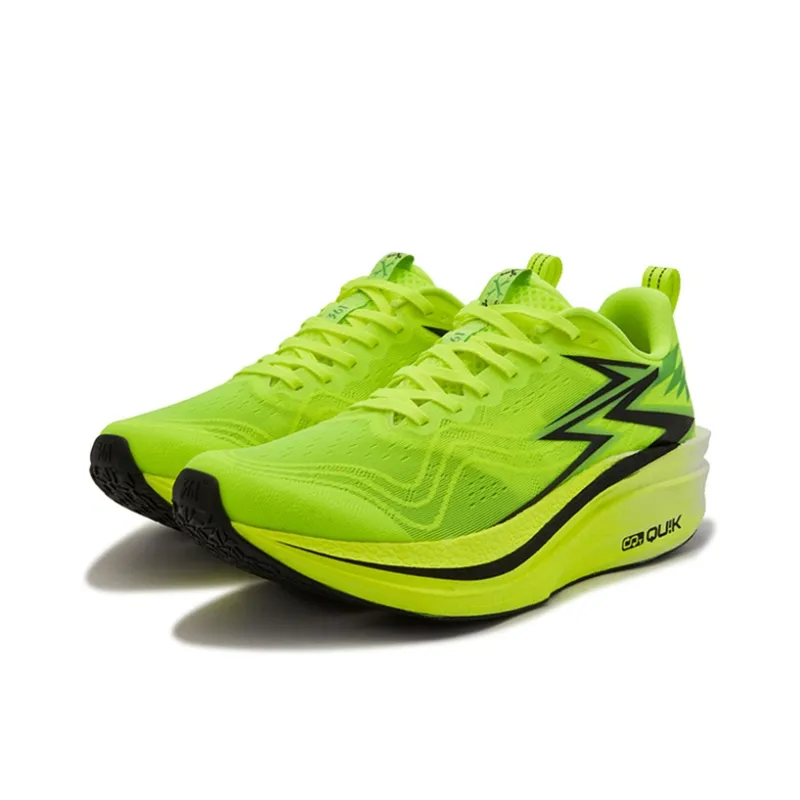 361° Flame 4MIX Cushioning Slip Resistant And Abrasion Resistant Low Top Casual Running Shoes Unisex Neon Solar Yellow-2