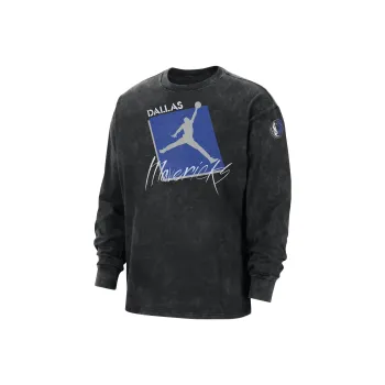 JORDAN Dallas Mavericks Courtside Statement Edition Men's JORDAN Max90 Nba Long-Sleeve T-Shirt