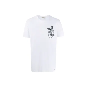 Alexander McQueen T Shirts Men White
