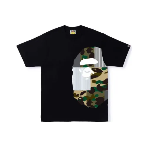 A BATHING APE Military Crazy Side Big Ape Head Tee
