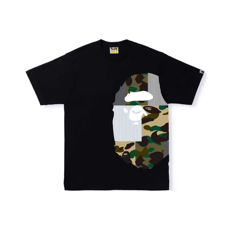 Bape Military Crazy Side Big Ape Head Tee-2