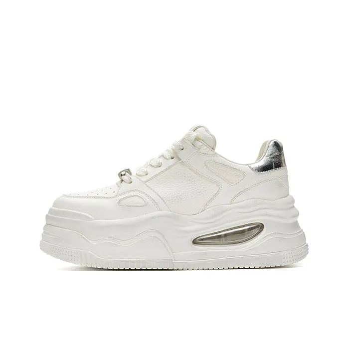 HR Low Top Skateboard Shoes Women's White-0