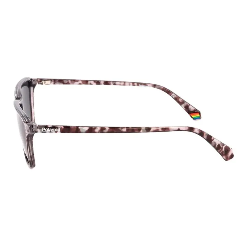 Polaroid Polycarbonate Irregular Shape Sunglasses Unisex Gray-2
